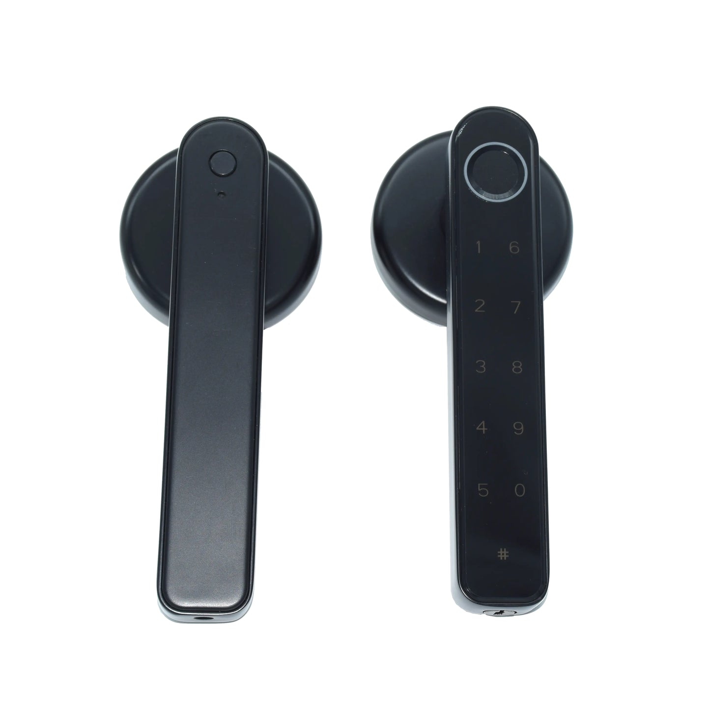 Indoor Wooden Glass Door with Fingerprint Bluetooth Lock