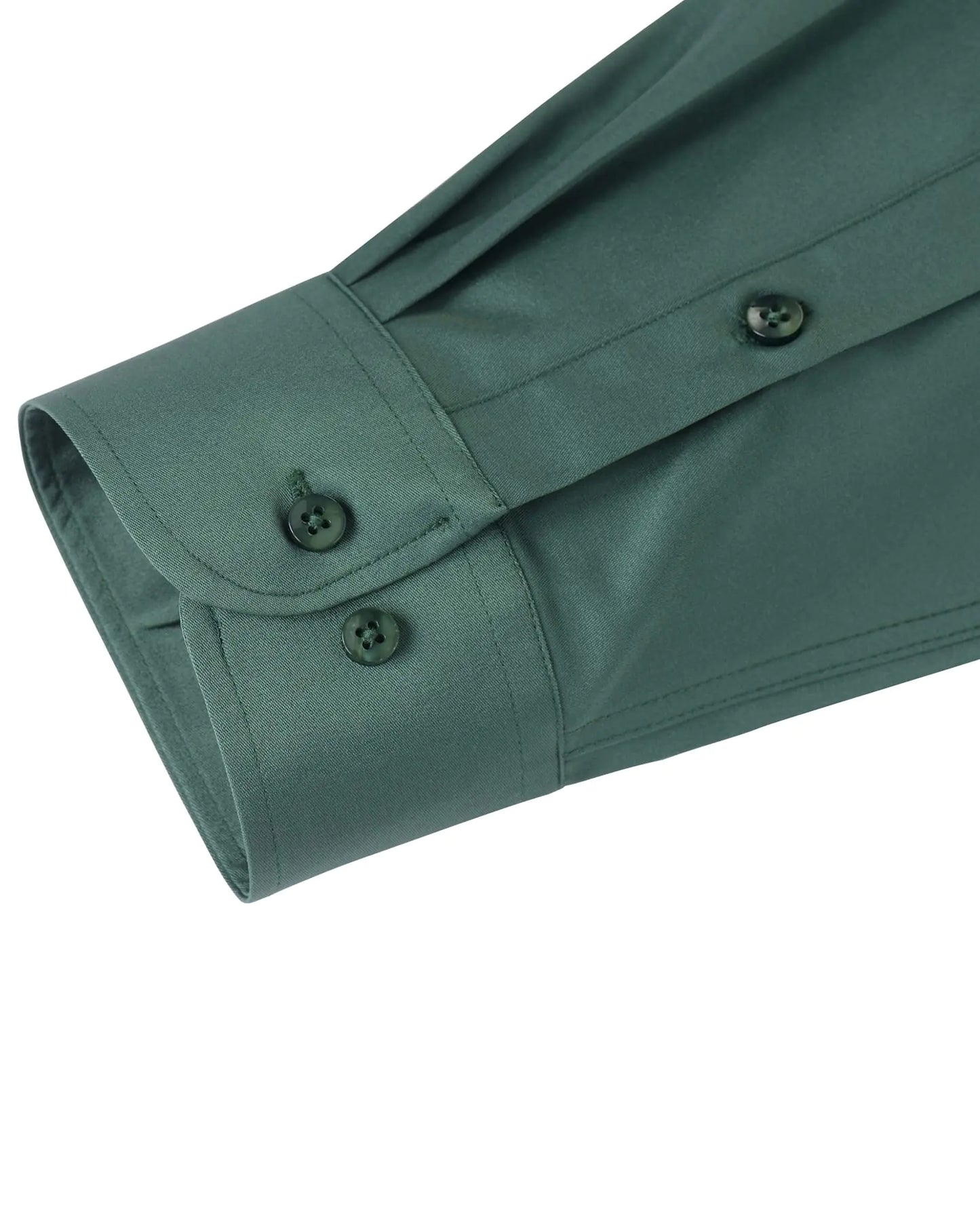 J.VER Men's Dress Shirts Solid Long Sleeve Stretch Wrinkle-Free Formal Shirt Business Casual Button Down Shirts Vintage Green Medium