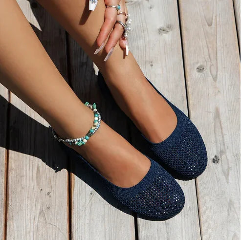 Breathable Women's Ballet Flats - One Pair