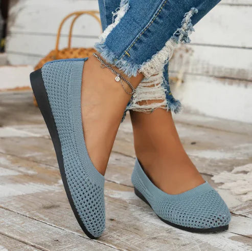 Breathable Women's Ballet Flats - One Pair