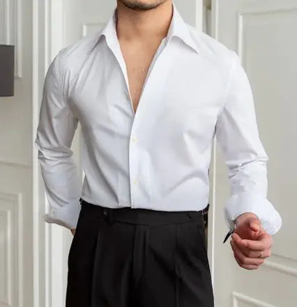 Men's Business Long-sleeved Shirt