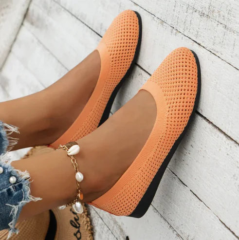 Breathable Women's Ballet Flats - One Pair