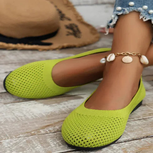 Breathable Women's Ballet Flats - One Pair