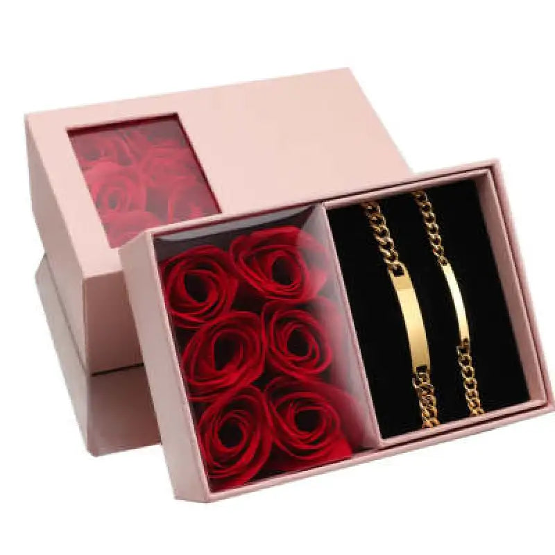 Stainless Steel Couple Cuban Bracelet