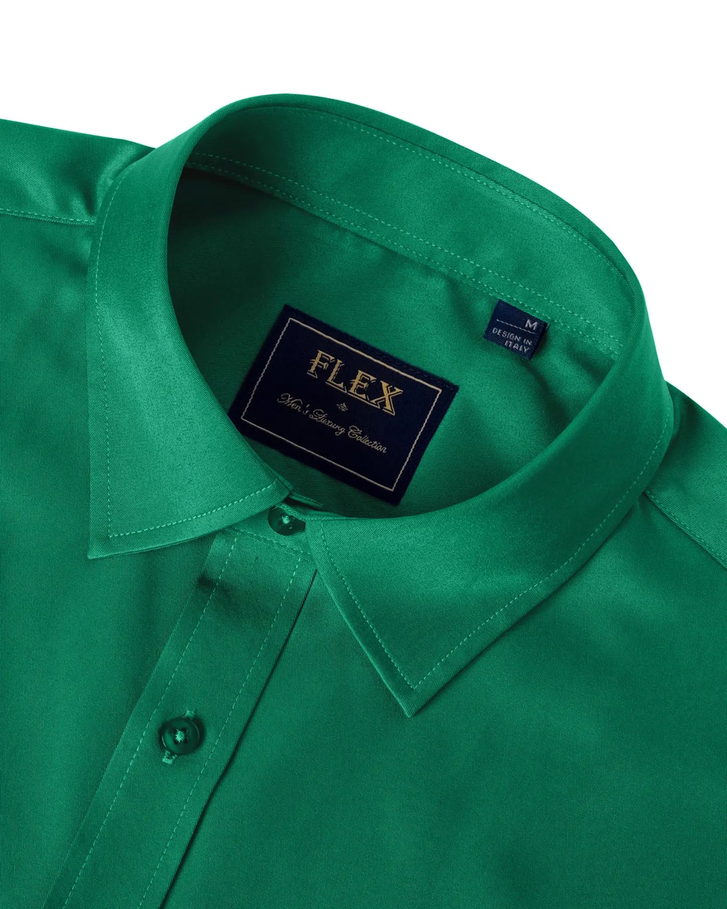 J.VER Men's Dress Shirts Solid Long Sleeve Stretch Wrinkle-Free Formal Shirt Business Casual Button Down Shirts Vintage Green Medium