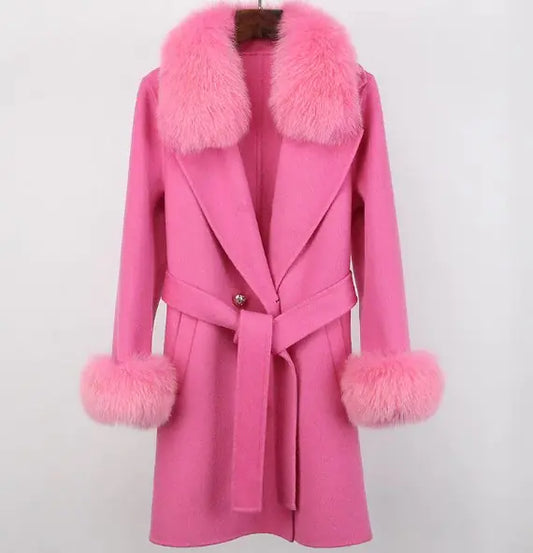 Woolen Long Overcoat