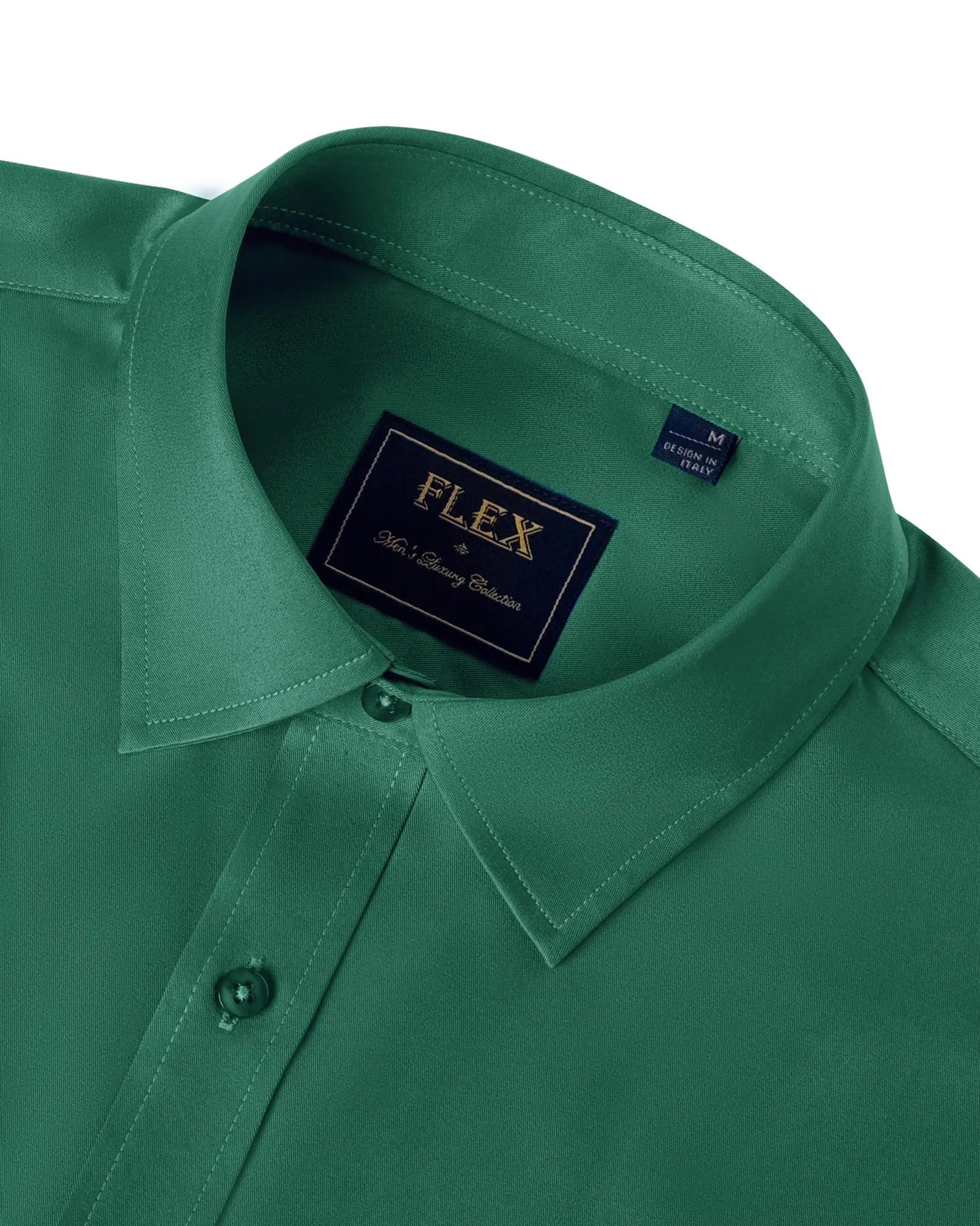 J.VER Men's Dress Shirts Solid Long Sleeve Stretch Wrinkle-Free Formal Shirt Business Casual Button Down Shirts Vintage Green Medium
