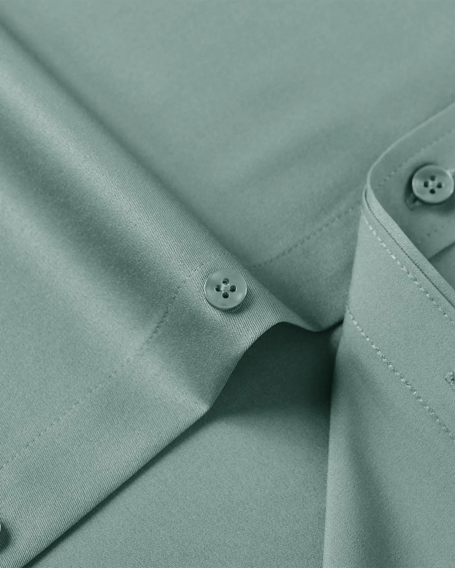 J.VER Men's Dress Shirts Solid Long Sleeve Stretch Wrinkle-Free Formal Shirt Business Casual Button Down Shirts Vintage Green Medium