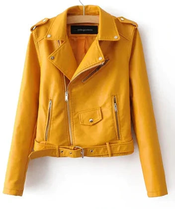 Winter Leather Jacket Women Fashion